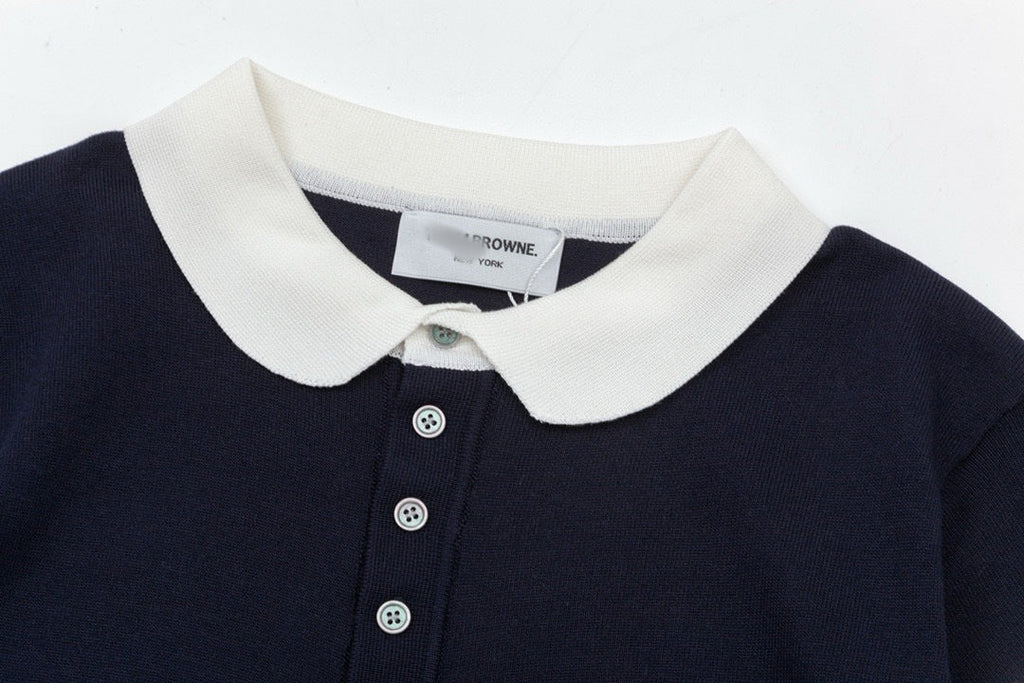 Four-Bar Stripe Knit Tee | Thom Browne