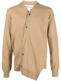 Comme Des Garçons Shirt X Lacoste asymmetric wool cardigan