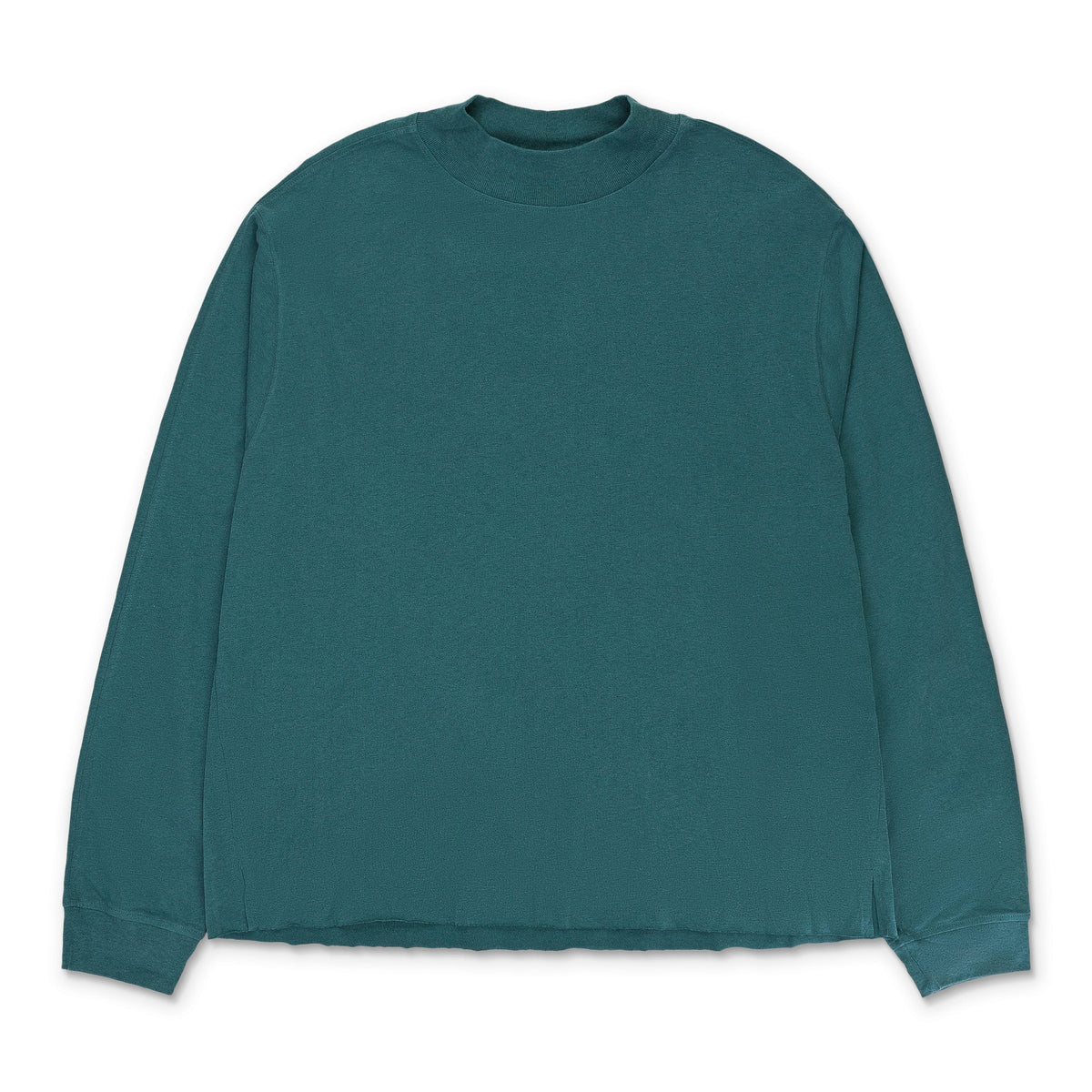 MOCK NECK L/S DEEP GREEN T-SHIRT