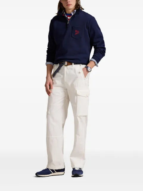 Polo Ralph Lauren mesh collared sweatshirt
