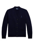 Polo Ralph Lauren logo-embroidered wool cardigan
