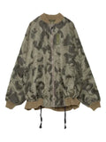 Yoshiokubo feather-print bomber jacket