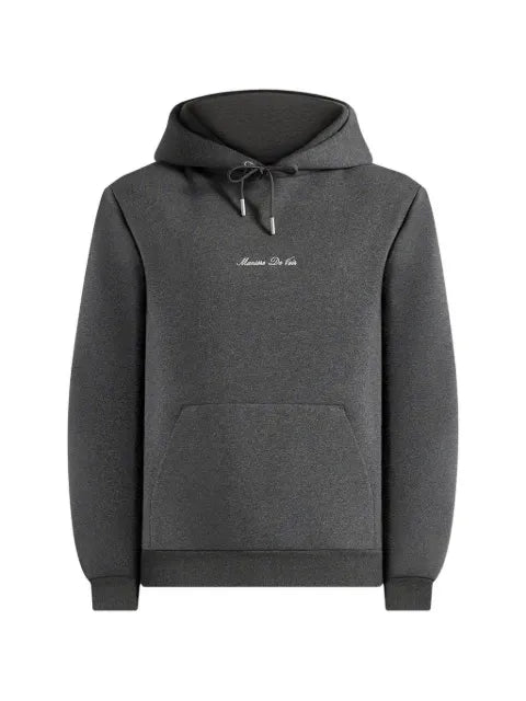 Manière De Voir JS004 in charcoal grey signature regular-fit hoodie