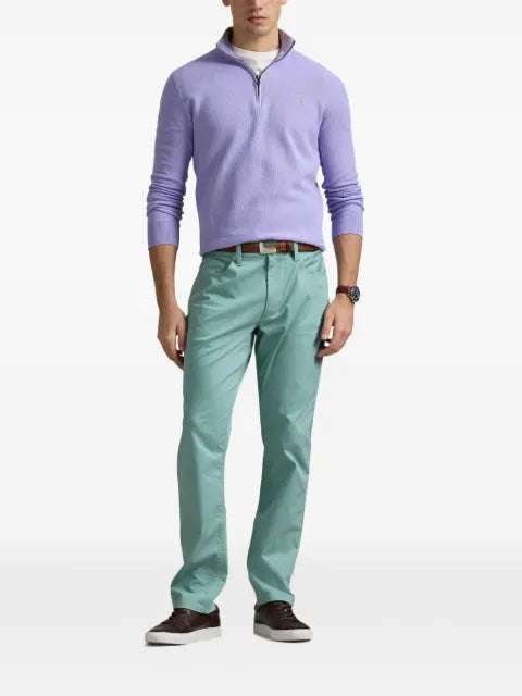 Polo Ralph Lauren quarter-zip embroidered-logo sweater