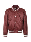 RHUDE logo-print striped-trim jacket