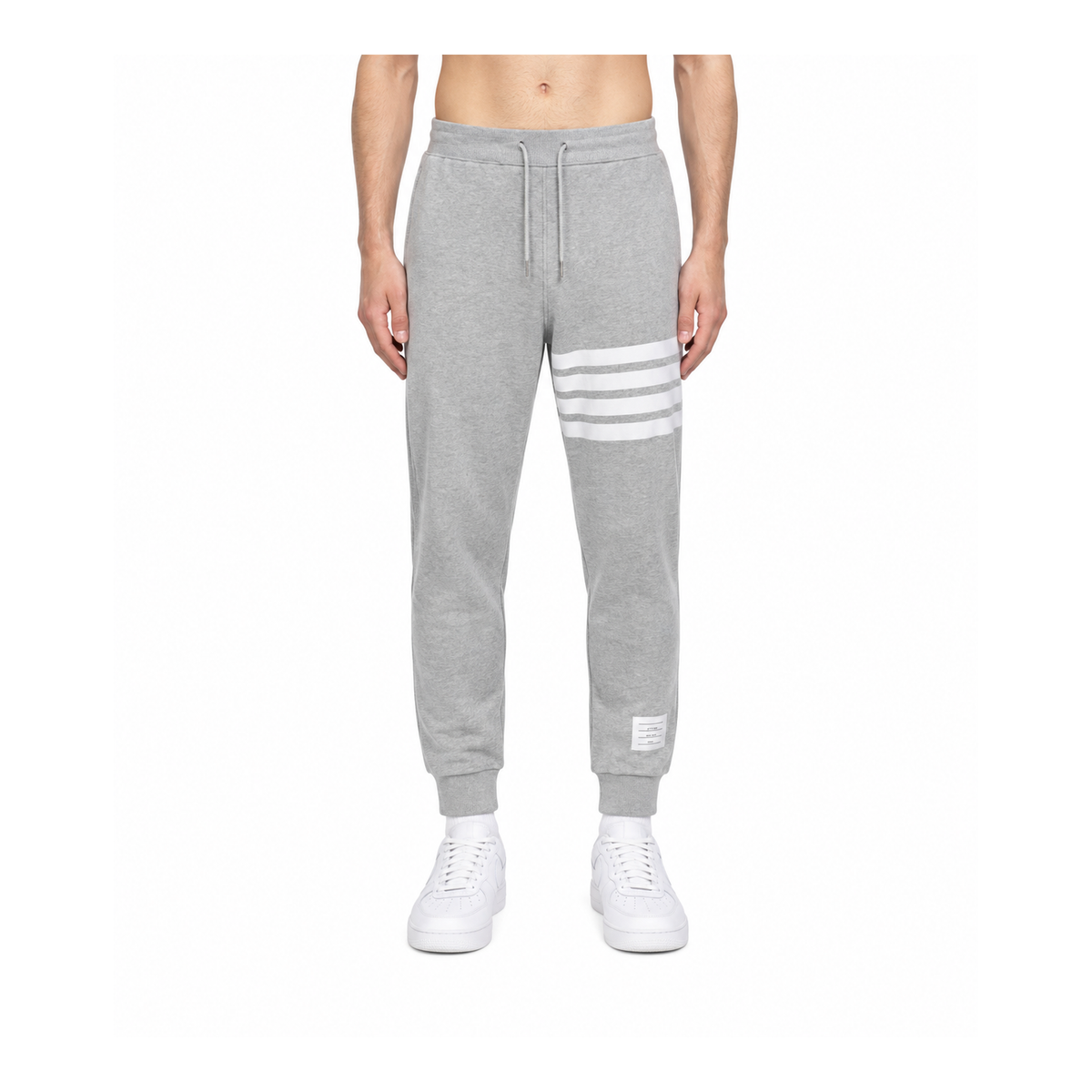 Thom Browne Style Four-Bar Unisex Sweatpants