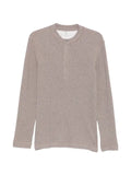 Brunello Cucinelli henley-neck waffle-knit sweater