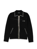 AMIRI leather trim zipped blouson