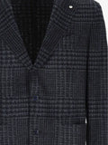 L.B.M. 1911 check-pattern single-breasted jacket