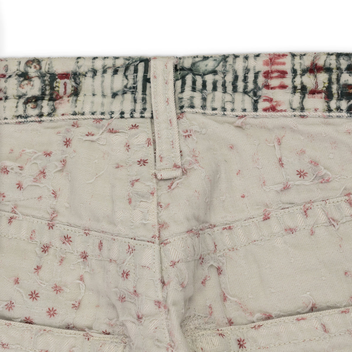 Beige Naranja Double Cloth Denim Pants