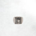 Heresy Palm Ring: Oxidised Silver