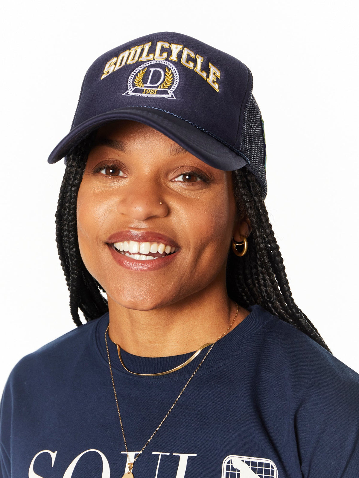 NAVY TRUCKER HAT