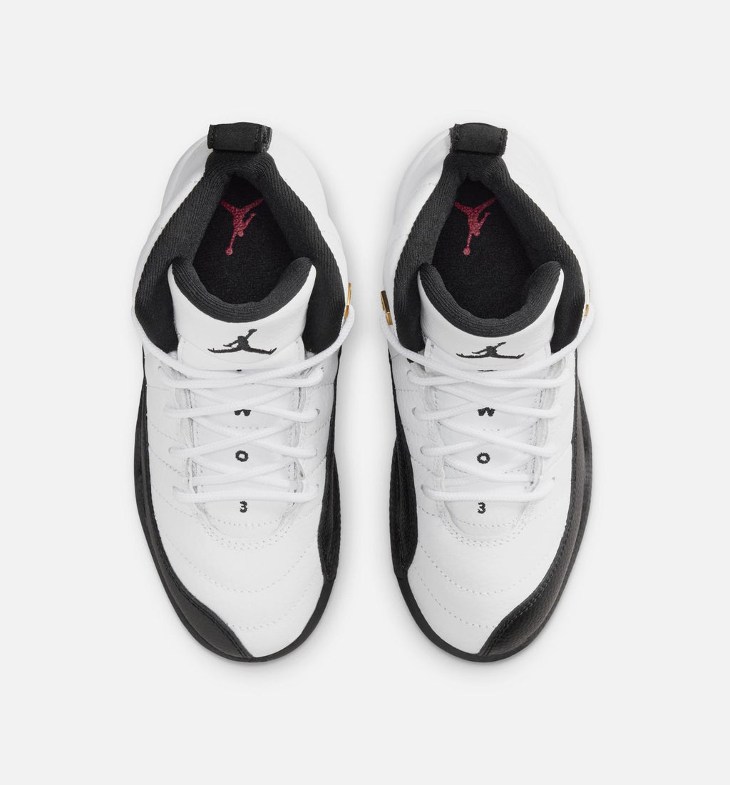 Air Jordan 12 Retro "Taxi" Little Kids' Shoe – White/Black/Taxi