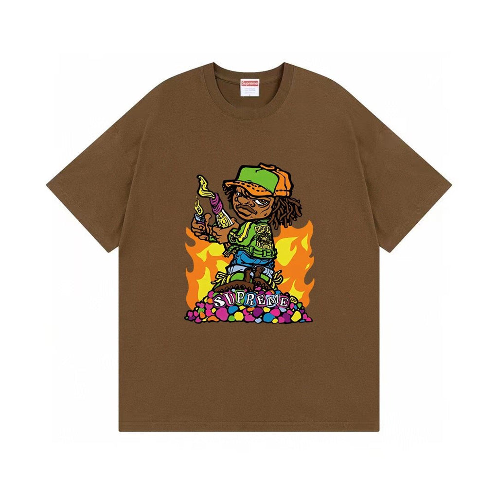 Supreme Molotov Kid Flame Graphic T-Shirt