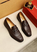Ferragamo Dark Brown Bit Loafers